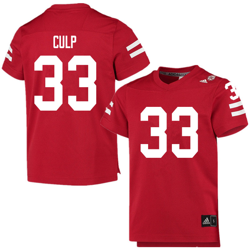 Men #33 Connor Culp Nebraska Cornhuskers College Football Jerseys Sale-Scarlet - Click Image to Close